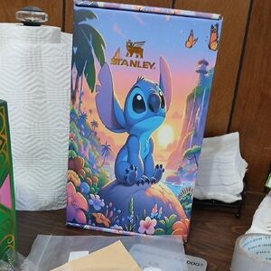 Unique Stanley Blue Stitch Tropical New In Box Box 40 Oz.